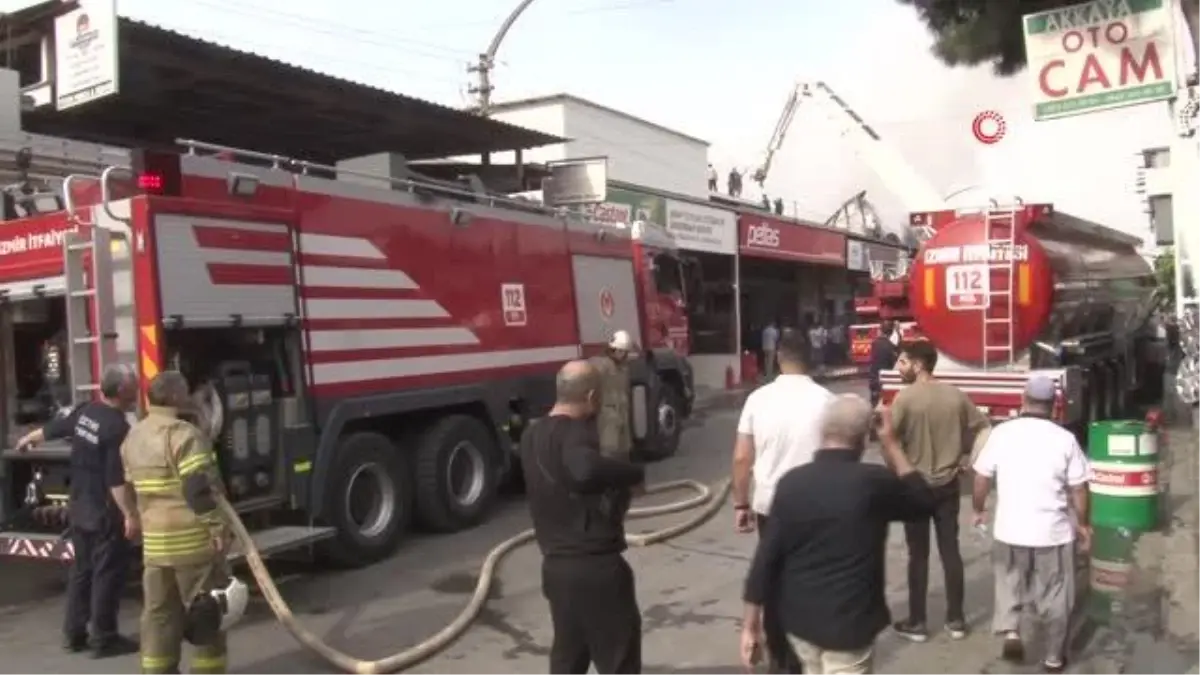 Sanayi sitesindeki yangın kontrol altına alındı