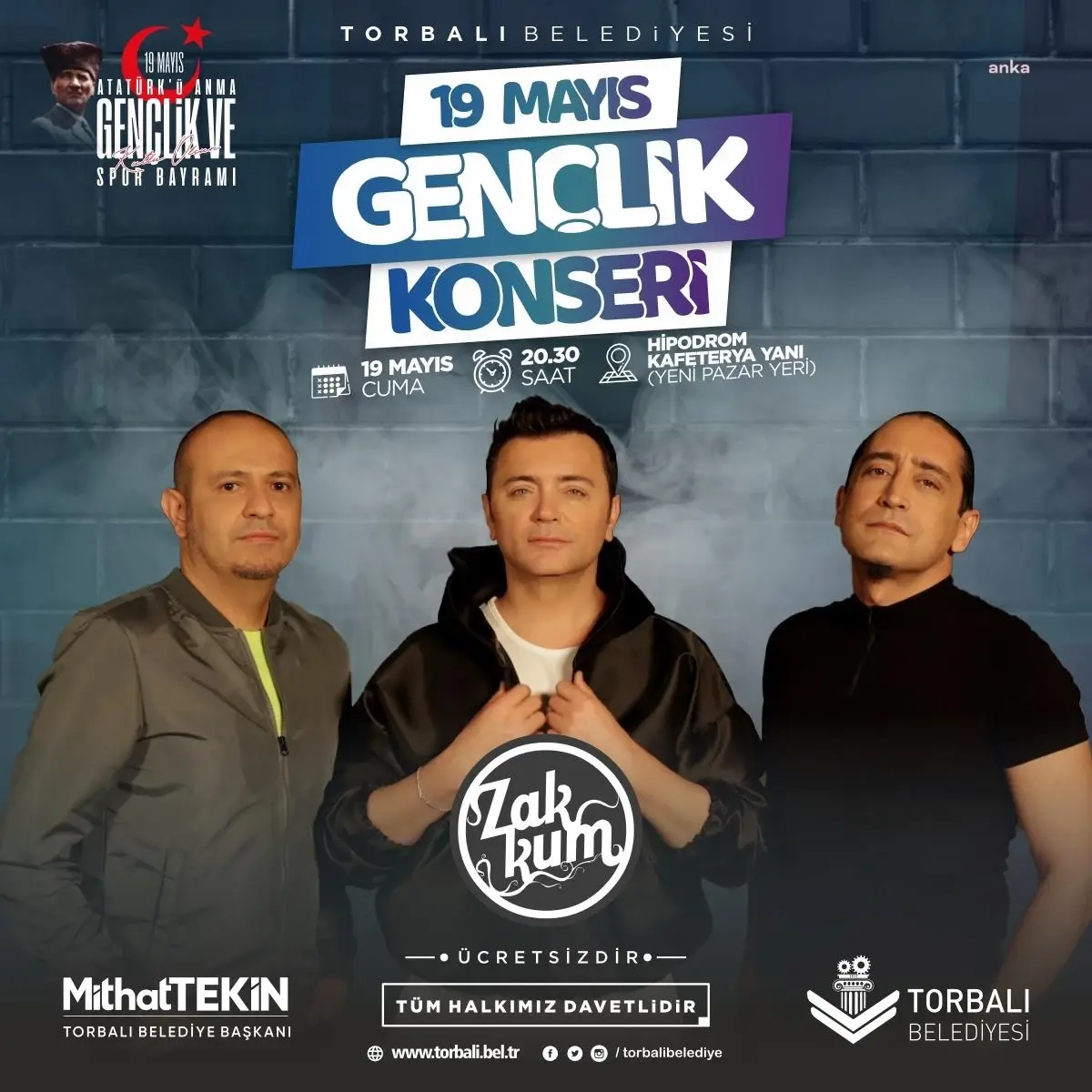 Torbalılı Gençler 19 Mayıs\'ı Zakkum ile Kutlayacak