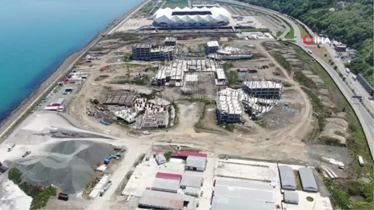 Trabzon Şehir Hastanesinde inşaat çalışmaları hızlandı