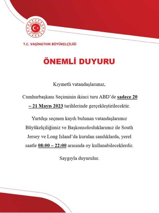 YSK'dan tartışma yaratan karar! ABD ve Kanada'da oy kullanma süresi 2 güne düşürüldü YSK'dan tartışma yaratan karar! ABD ve Kanada'da oy kullanma süresi 2 güne düşürüldü