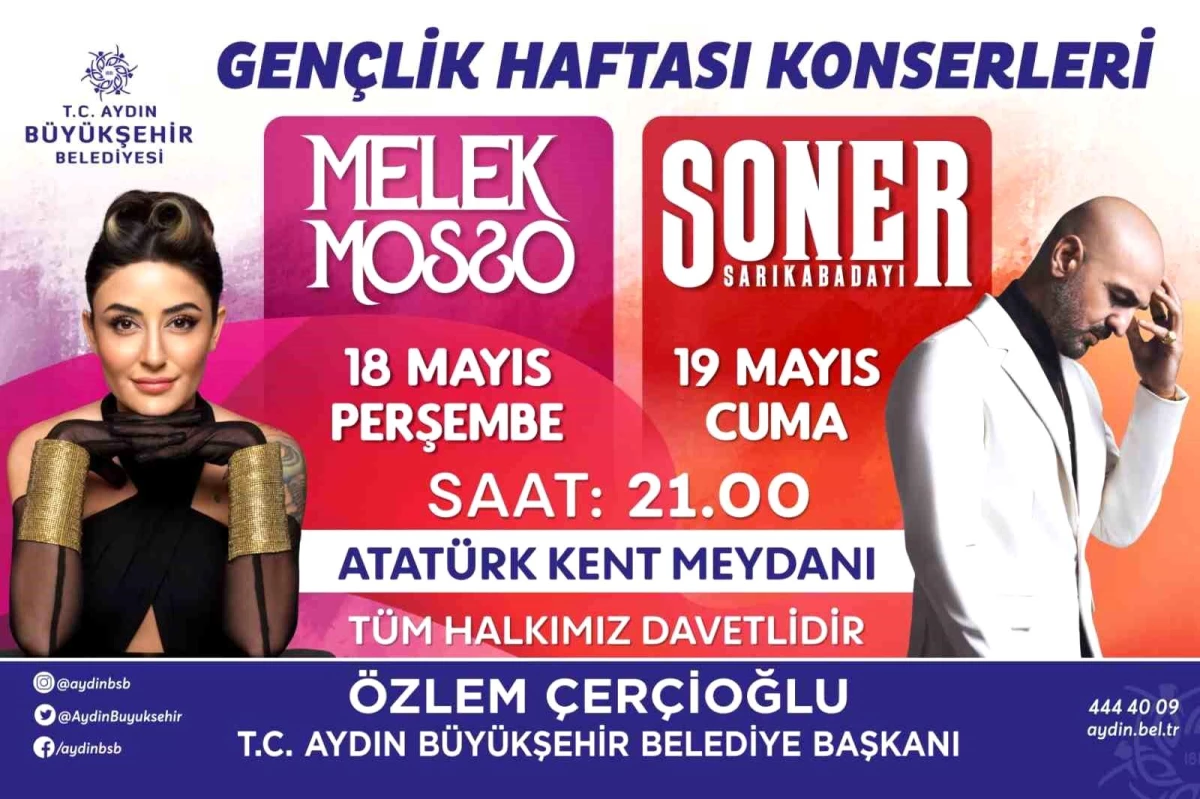 Aydın Büyükşehir Belediyesi\'nden Gençlik Haftası konseri