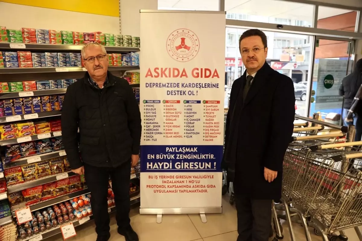 Giresun\'da "Askıda Gıda" kampanyasında 217 bin lira toplandı