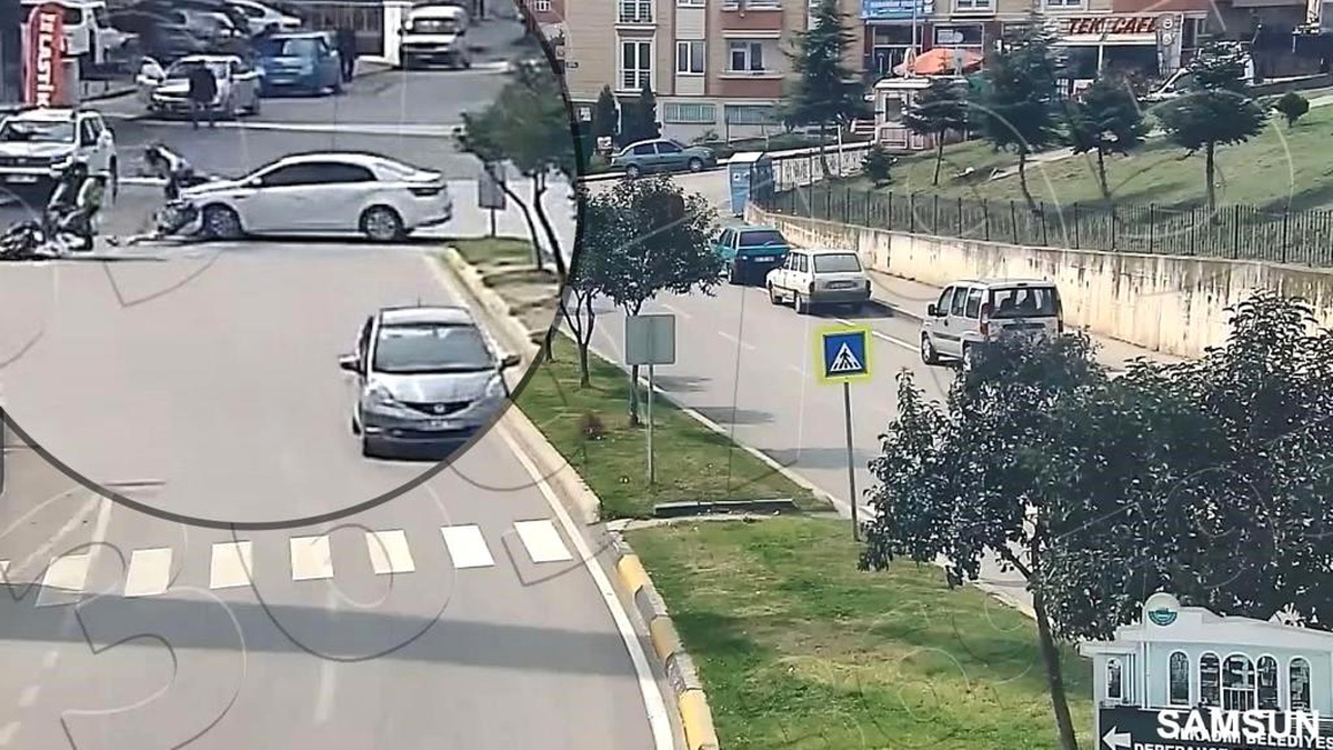 Motosiklet kazaları kamerada