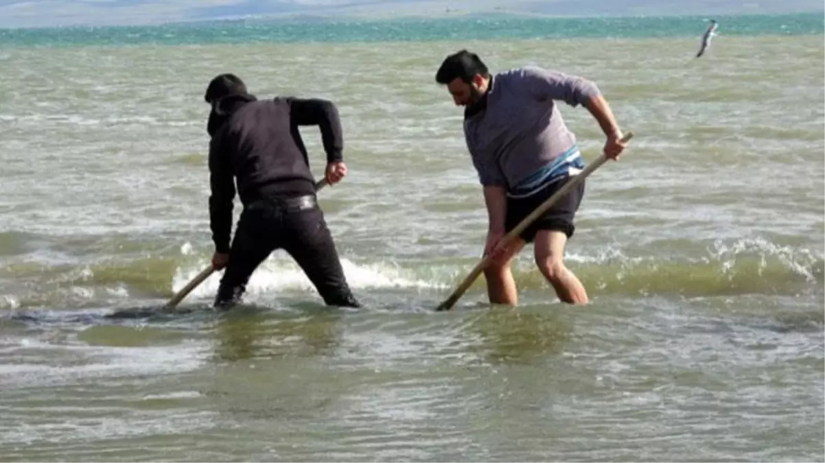 Zorlu göçün önündeki engeli fark eden mahalle halkı küreklerle seferber oldu