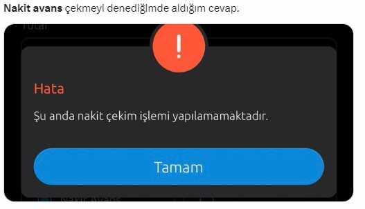 Nakit avans çekimine sınırlama iddiası, sosyal medyayı ayağa kaldırdı