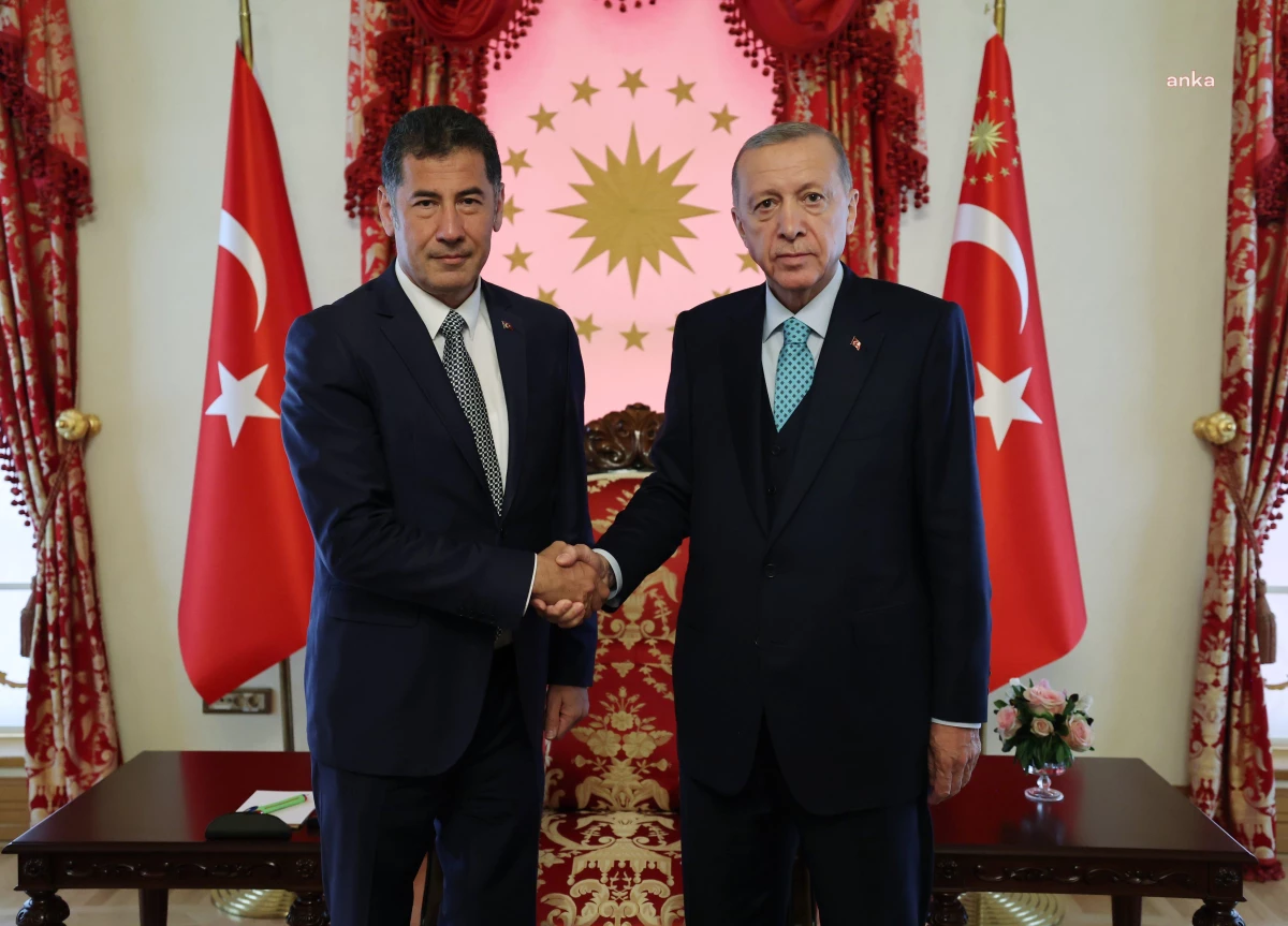 Cumhurbaşkanı Erdoğan, Ata İttifakı\'nın Cumhurbaşkanı Adayı Oğan ile Dolmabahçe Çalışma Ofisi\'nde Bir Araya Geldi