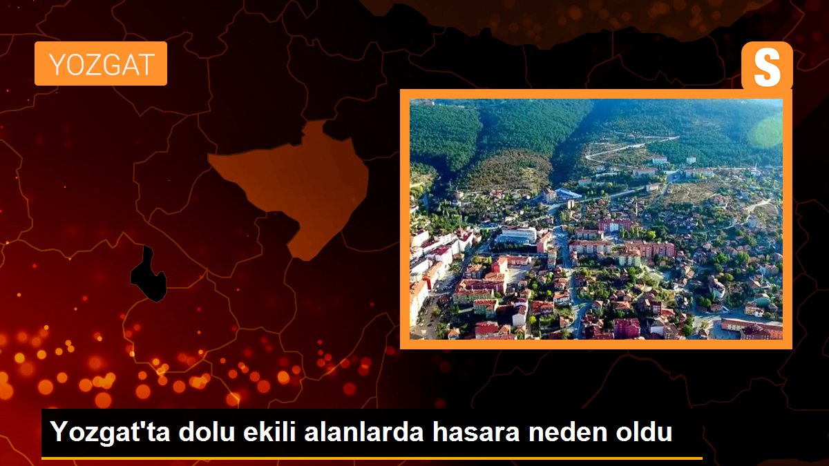 Yozgat\'ta dolu ekili alanlarda hasara neden oldu
