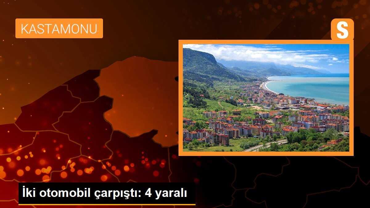 İki otomobil çarpıştı: 4 yaralı