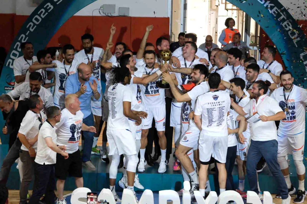 Çağdaş Bodrum Spor, Türkiye Basketbol Ligi\'nde şampiyonluğunu ilan etti