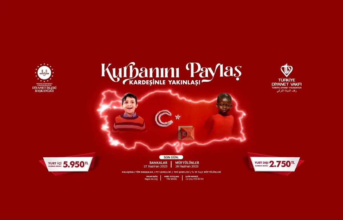 Diyanet İşleri Başkanı Erbaş, 2023 yılı vekaletle kurban kesim bedellerini açıkladı