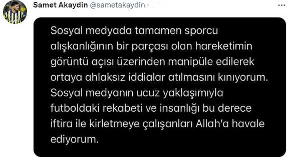 Fenerbahçeli Samet Akaydin 'Tükürük' nedeniyle PFDK'ye sevk edildi Fenerbahçeli Samet Akaydin 'Tükürük' nedeniyle PFDK'ye sevk edildi