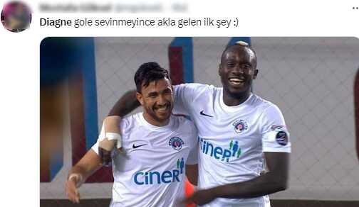 Herkes şaştı kaldı! Diagne'nin Trabzonspor'a attığı gol sonrası yaptığı hareket gündem oldu