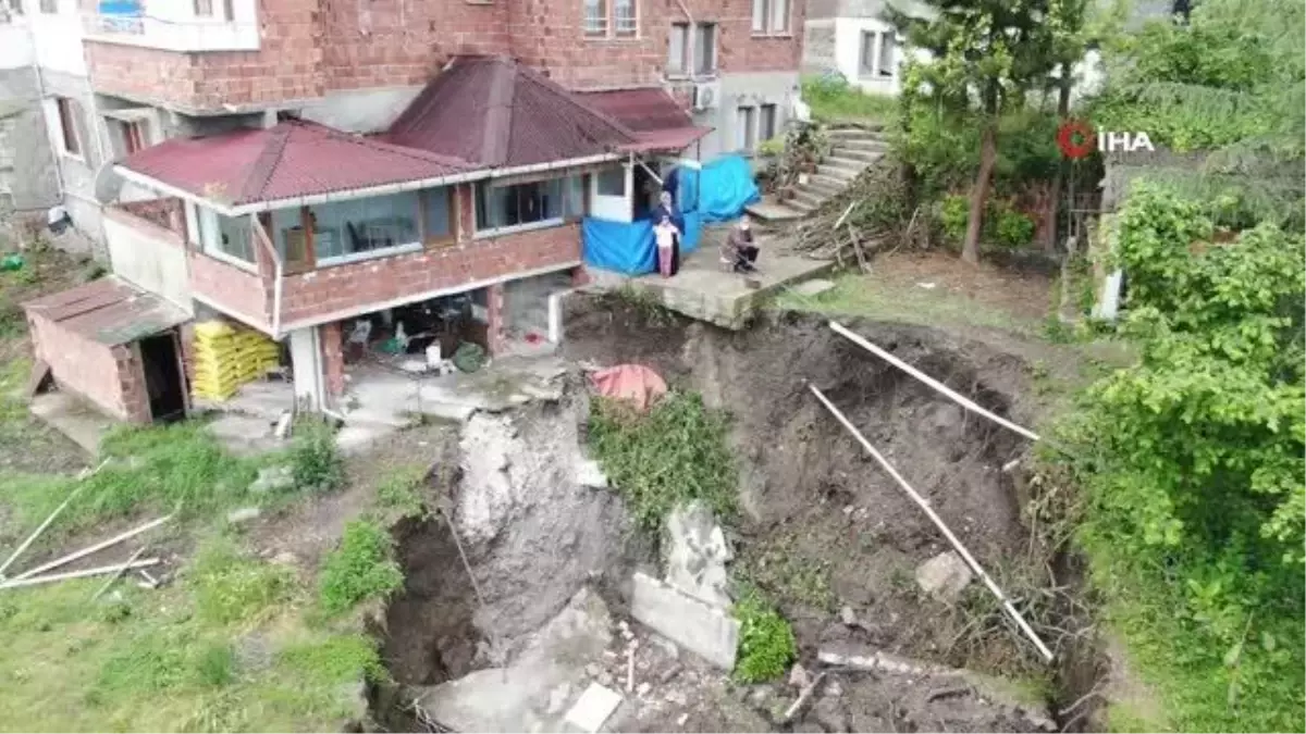 Trabzonlu ailenin \'Heyelan\' nöbeti