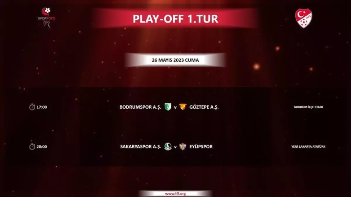 1. lig play off maçları ne zaman? Süper Lig\'e çıkma maçları ne zaman?