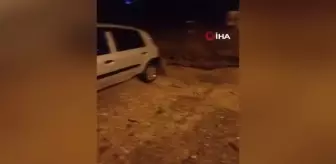 2 saatlik sağanak dereyi taşırdı, çadırları su bastı