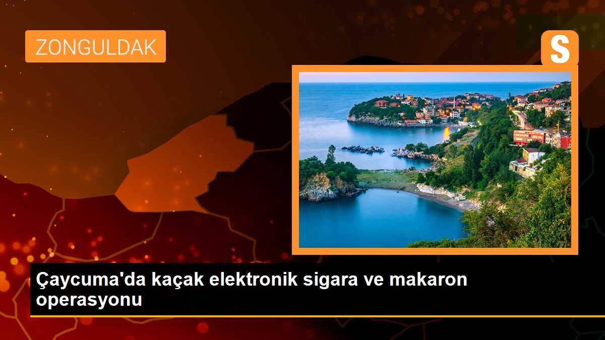 Çaycuma\'da kaçak elektronik sigara ve makaron operasyonu