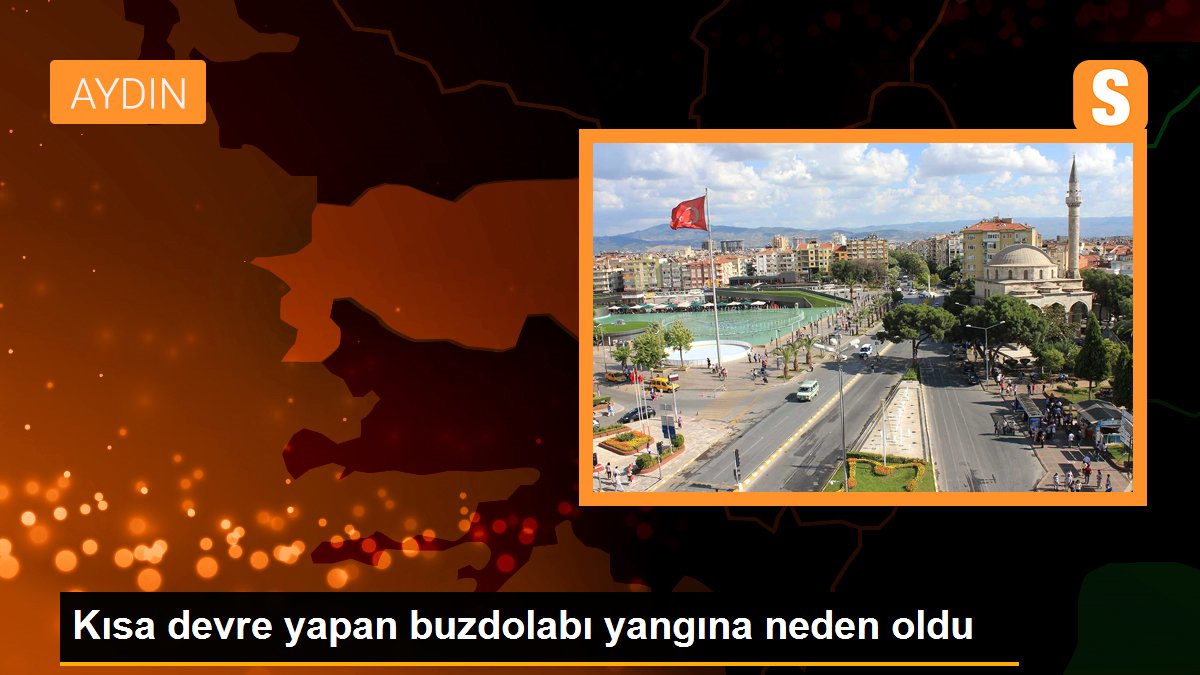 Kısa devre yapan buzdolabı yangına neden oldu