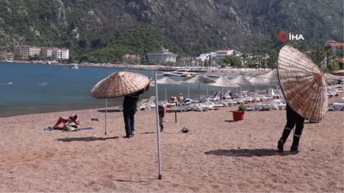 Marmaris Plajları Sezona Hazırlanıyor