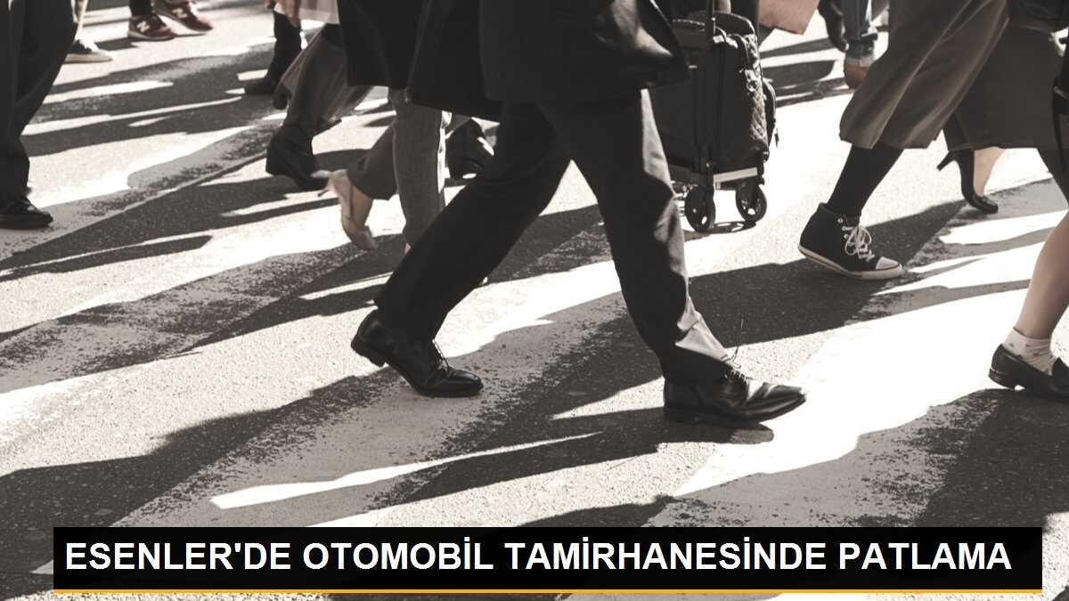 ESENLER\'DE OTOMOBİL TAMİRHANESİNDE PATLAMA