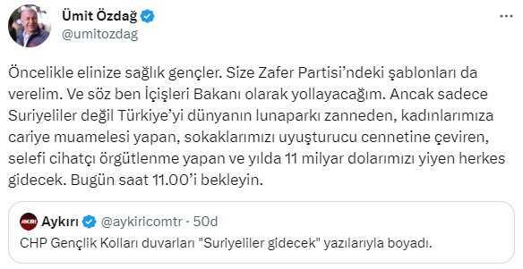 Kılıçdaroğlu, İçişleri Bakanlığını mı teklif etti? Ümit Özdağ'ın attığı tweet kafaları karıştırdı