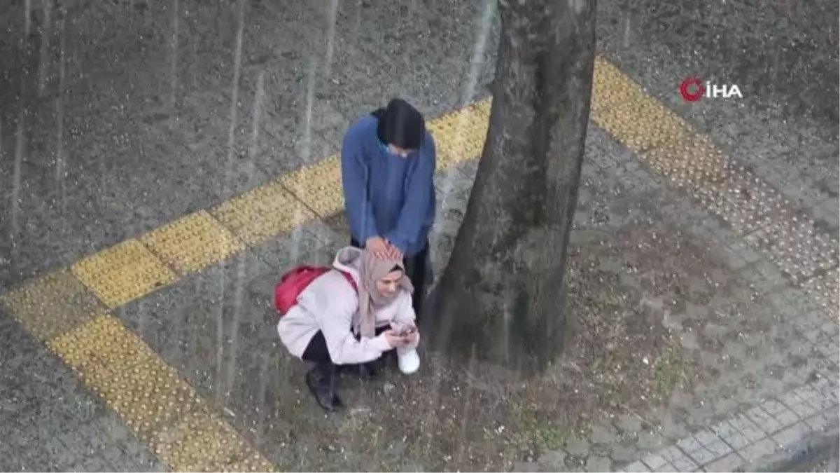 Trabzon\'da dolu yağışı etkili oldu