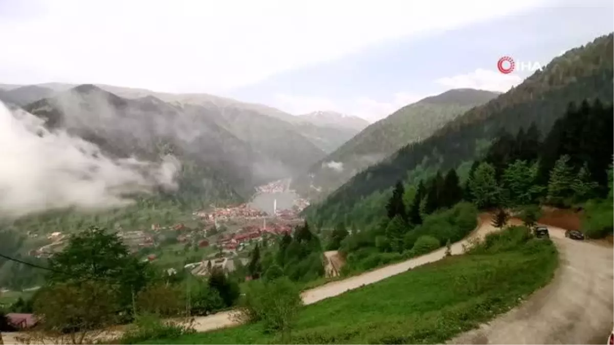 Uzungöl\'de bulutların dansı time lapse yöntemi ile böyle görüntülendi