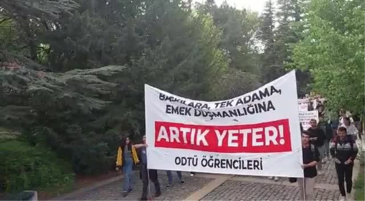 ODTÜ öğrencileri iktidar politikalarını protesto etti