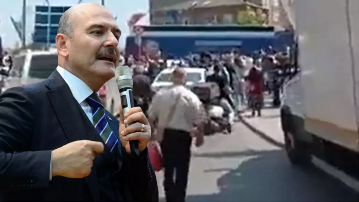 Bakan Soylu\'nun Gazi Mahallesi\'ndeki CHP standına yönelik sözleri sonrası ortalık karıştı