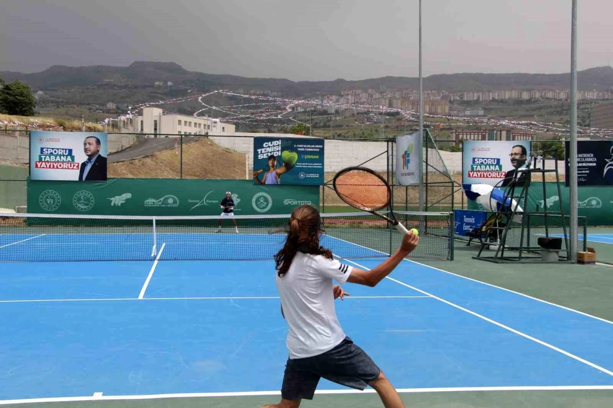Şırnak\'ta 2. Uluslararası Cudi Cup Tenis Turnuvası devam ediyor