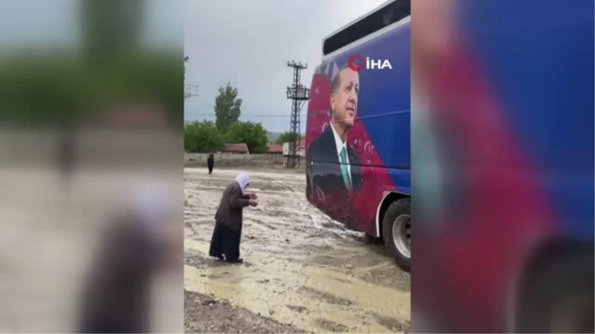 90 yaşındaki Haymanalı Selime teyzenin Erdoğan\'ı görme hayali gerçek oldu