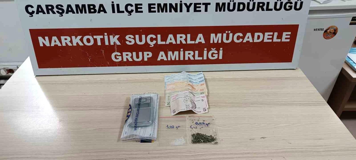 Çarşamba\'da uyuşturucu baskını: 1 tutuklama