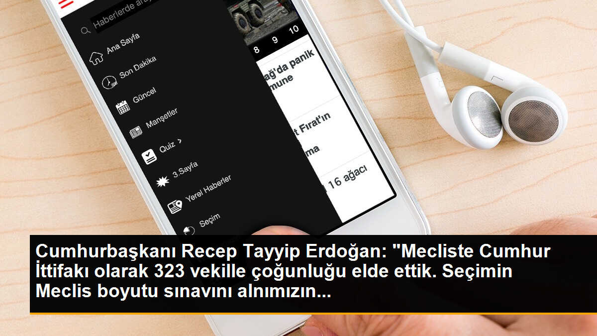 Cumhurbaşkanı Recep Tayyip Erdoğan: "Mecliste Cumhur İttifakı olarak 323 vekille çoğunluğu elde ettik. Seçimin Meclis boyutu sınavını alnımızın...