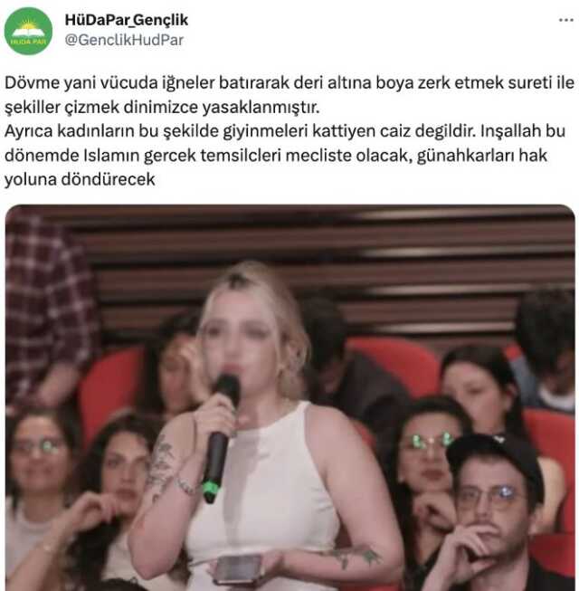 HÜDA PAR tarafından dövmeli genç kızın hedef alındığı iddiasına yalanlama: Hukuk önünde hesaplaşacağız HÜDA PAR tarafından dövmeli genç kızın hedef alındığı iddiasına yalanlama: Hukuk önünde hesaplaşacağız