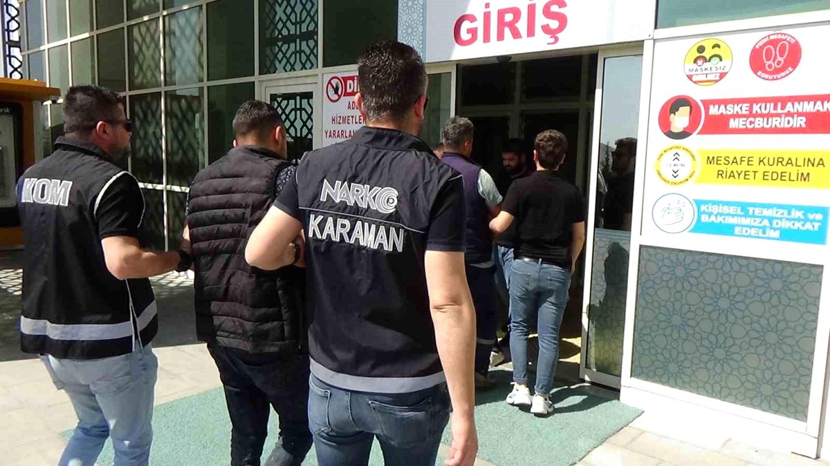 Karaman\'da uyuşturucudan gözaltına alınan 2 kişi tutuklandı