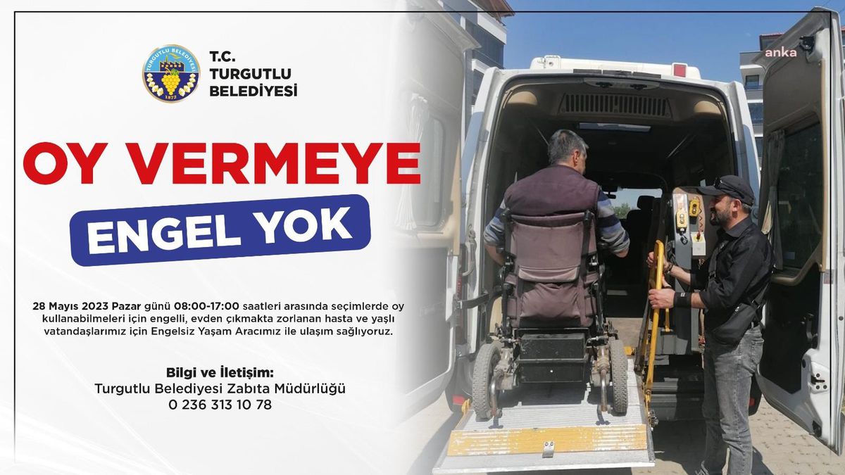 Turgutlu Belediyesi Özel Gereksinimli Vatandaşlara Ücretsiz Ulaşım Desteği Sağlayacak
