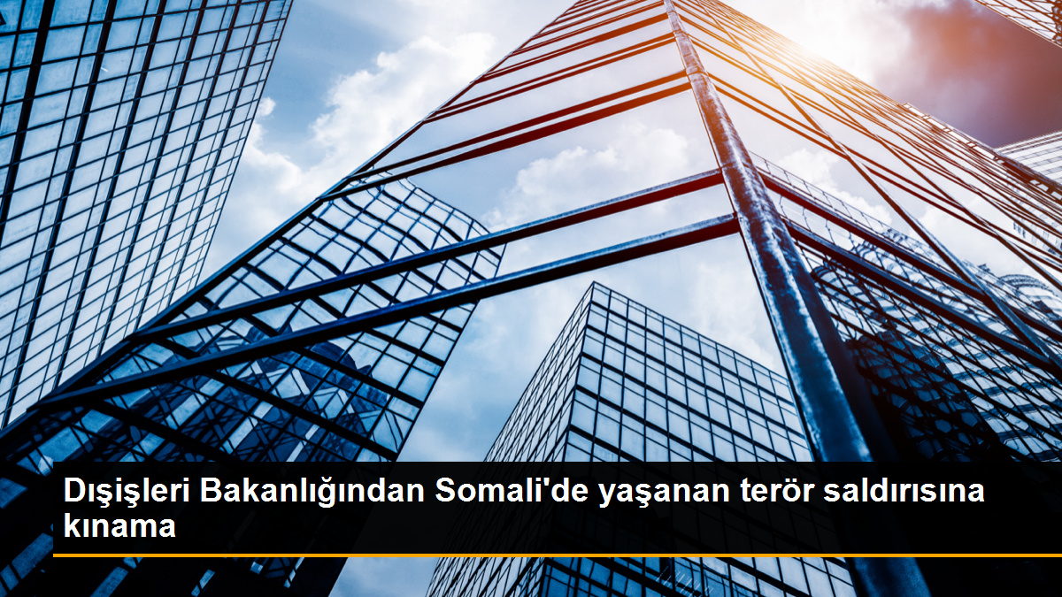 Dışişleri Bakanlığından Somali\'de yaşanan terör saldırısına kınama