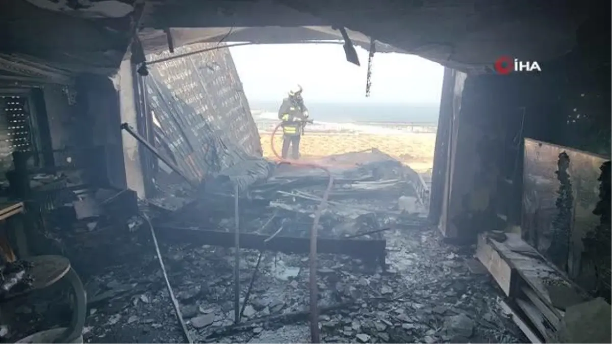 Elinde sigarayla uyuya kaldı, çıkan yangında yaralandı