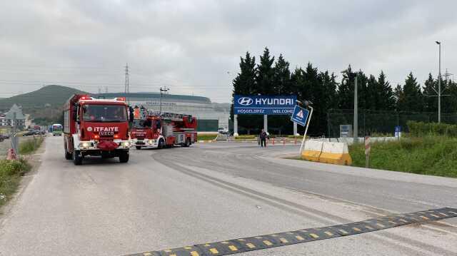 İzmit'te otomobil fabrikasında yangın - Hyundai'de üretimi durduran yangın