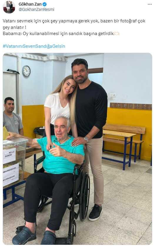 Ailesi ile sandık başına giden Gökhan Zan, çağrıda bulundu