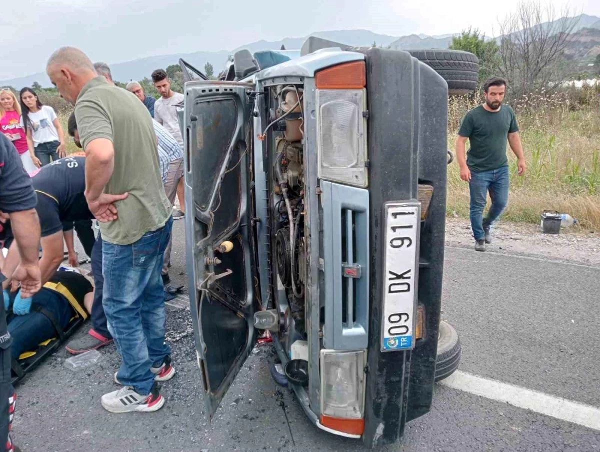 Aydın\'da Ardı Ardına Meydana Gelen Trafik Kazalarında 2 Kişi Yaralandı