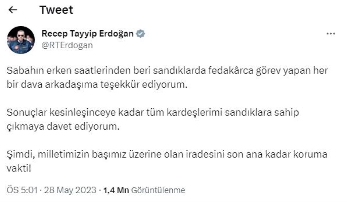 Cumhurbaşkanı Erdoğan\'dan seçmenlere \'sandıklara sahip çıkın\' çağrısı