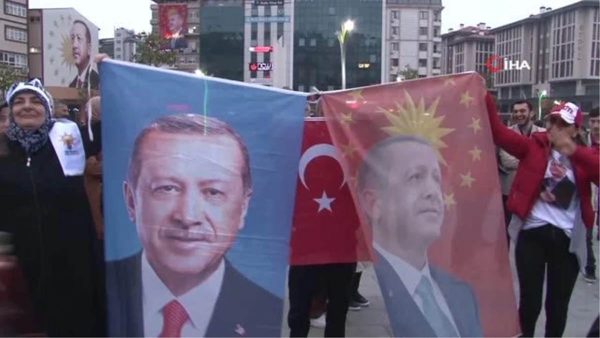 Cumhurbaşkanı Erdoğan\'ın hemşehrilerinin sevinç gösterileri