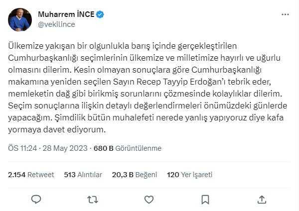 Cumhurbaşkanlığı 2. tur seçimi | Canlı takip