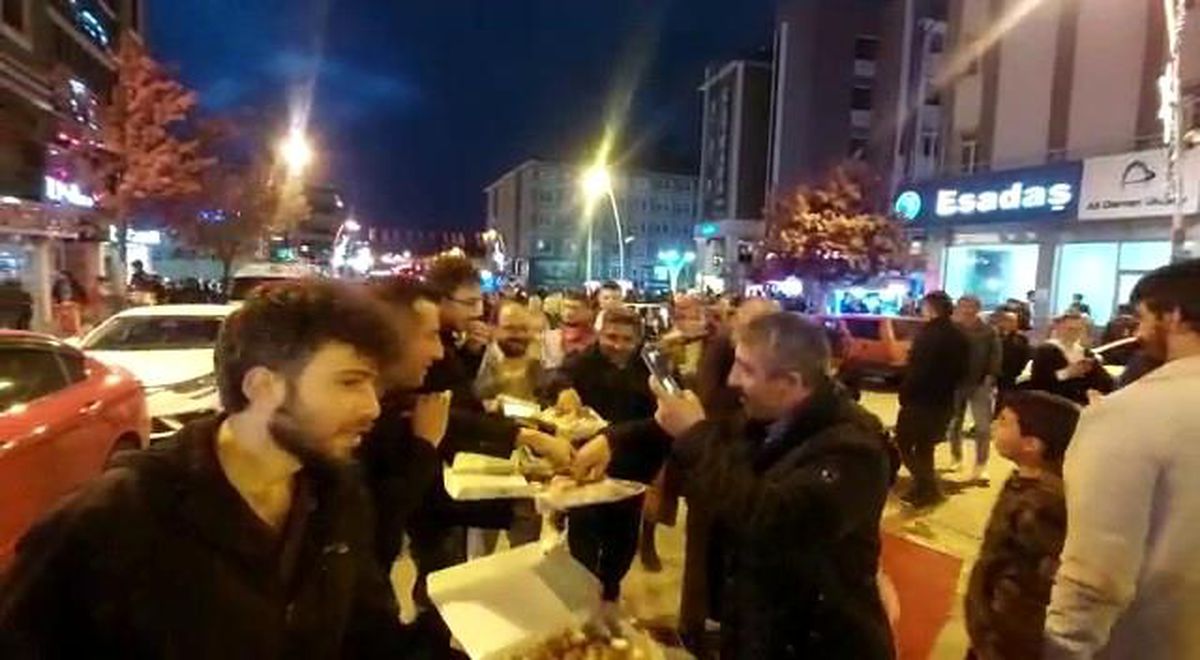 Erzurum\'da Erdoğan Sevinci