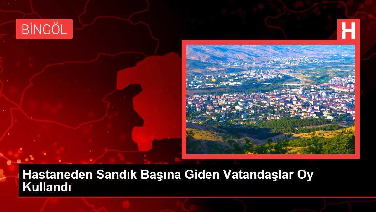 Hastaneden Sandık Başına Giden Vatandaşlar Oy Kullandı