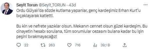 İYİ Parti üyesi bıçaklanarak öldürüldü