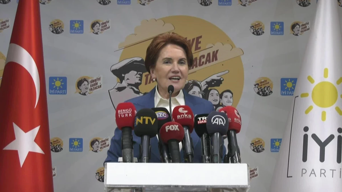 İYİ Parti Genel Başkanı Meral Akşener\'den Seçim Sonuçlarına İlişkin Açıklama