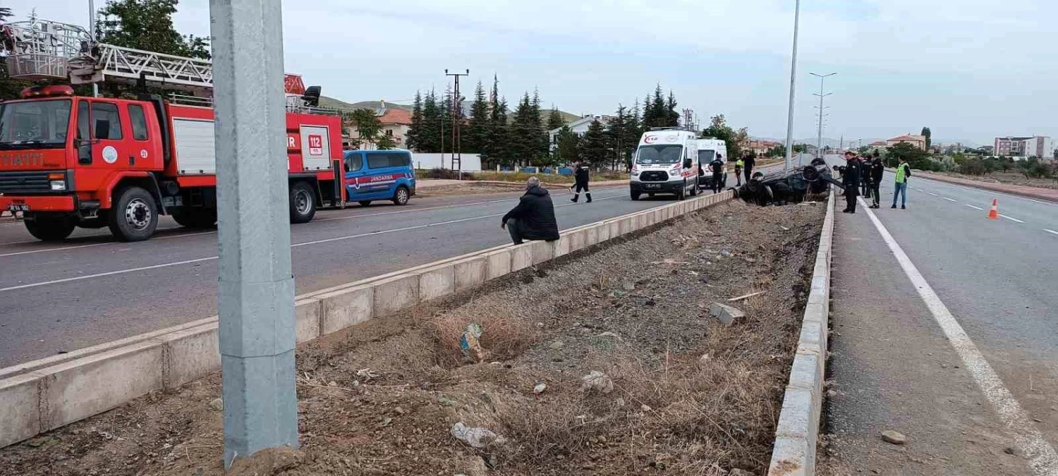 Kayseri\'de Takla Atan Otomobilde Bir Kişi Hayatını Kaybetti