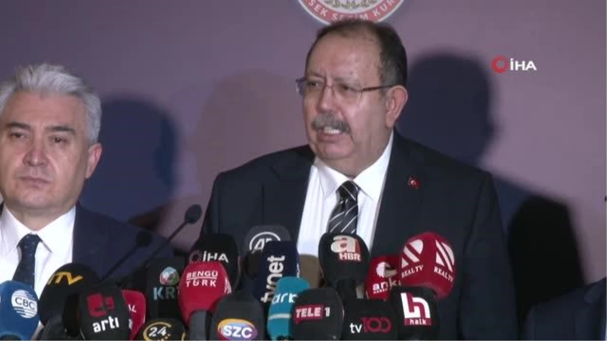 YSK Başkanı Yener: "İkinci tur oy verme süreci sona ermiştir, herhangi olumsuz bir durum söz konusu olmamıştır"