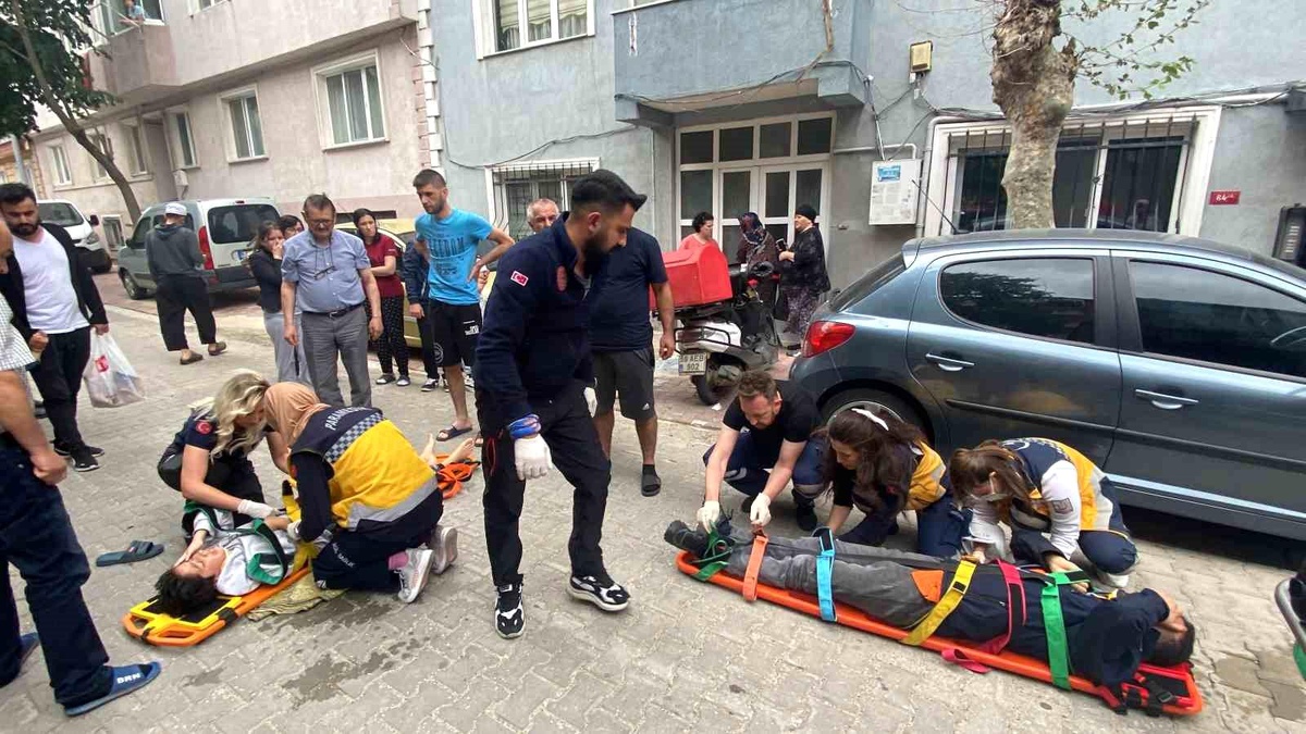 Tekirdağ\'da motosikletin yayaya çarptığı kazada 2 kişi yaralandı